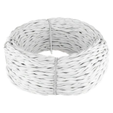 Изображение Ретро кабель витой 2х1,5 (белый) 20 м W6452201