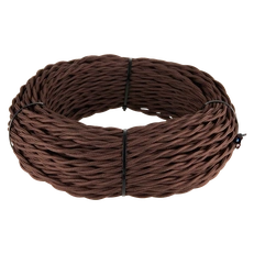 Изображение Ретро кабель витой 3х1,5 (коричневый) 50 м W6453514