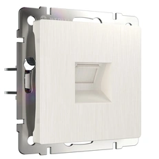 Изображение Телефонная розетка RJ-11 (перламутровый рифленый) W1182013